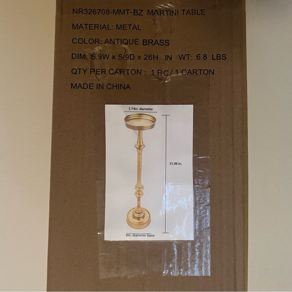 Brass Martini Table